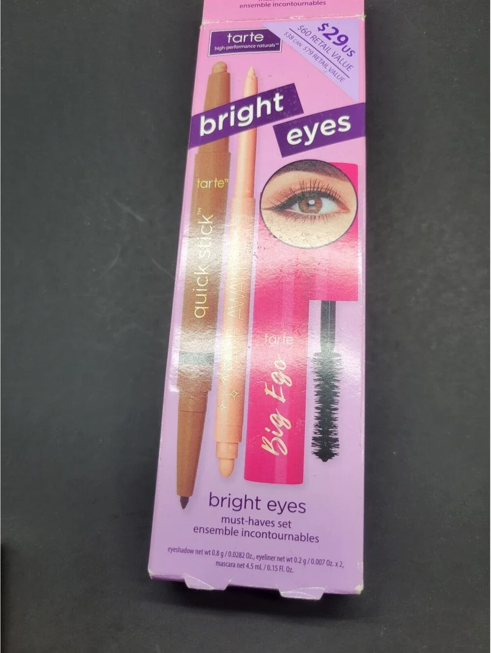 tarte includes **quick